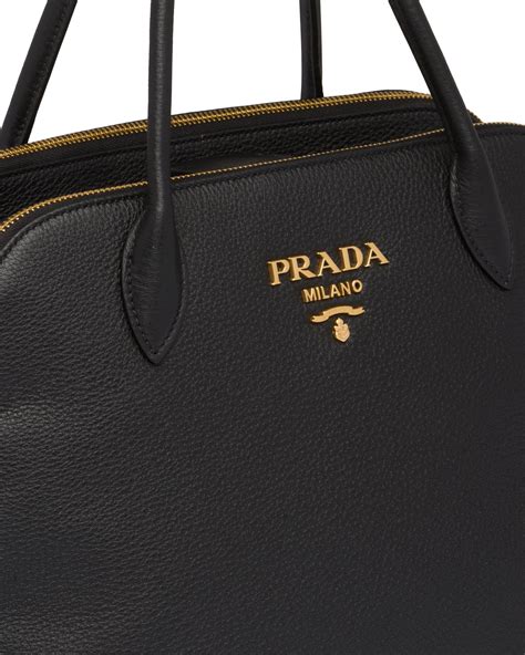 prada borsa a mano in pelle calf nero tu|Borsa a mano medium in pelle .